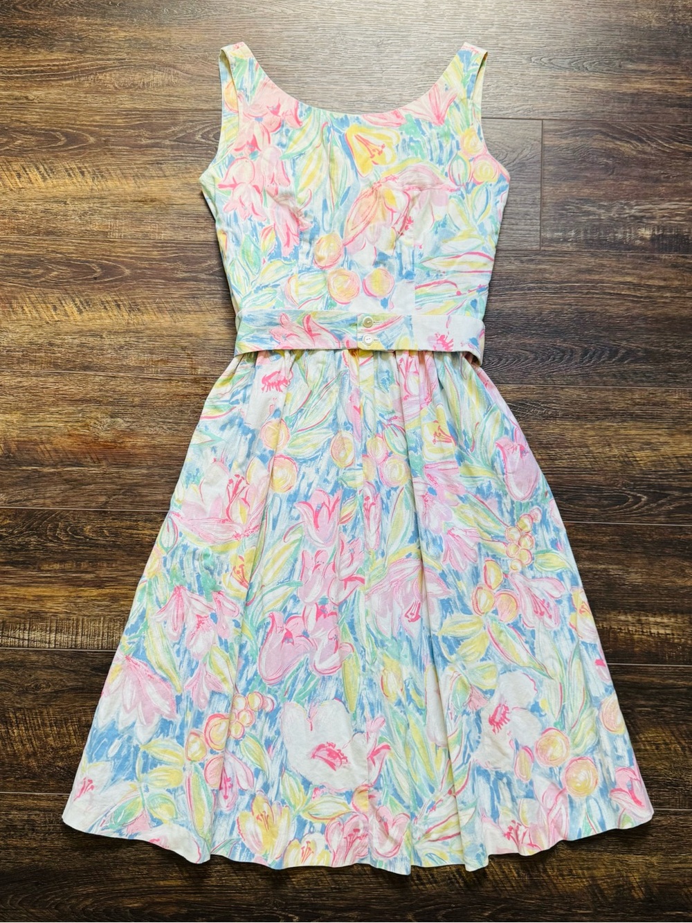 Lanz Vintage women’s belted dress 10